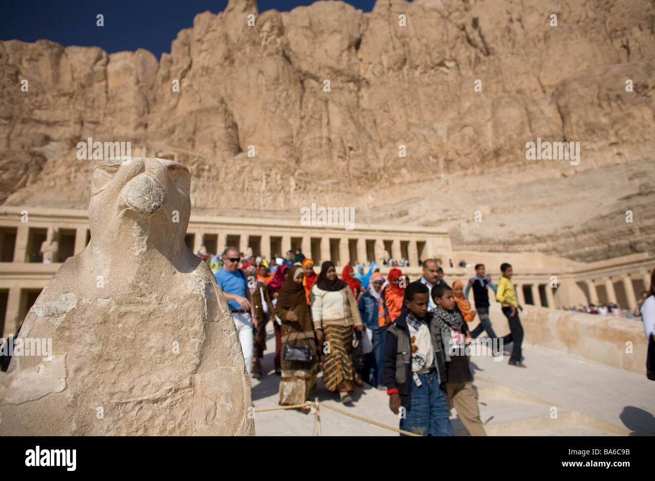 Deir el-Bahri Louxor Vallée des Rois Banque D'Images