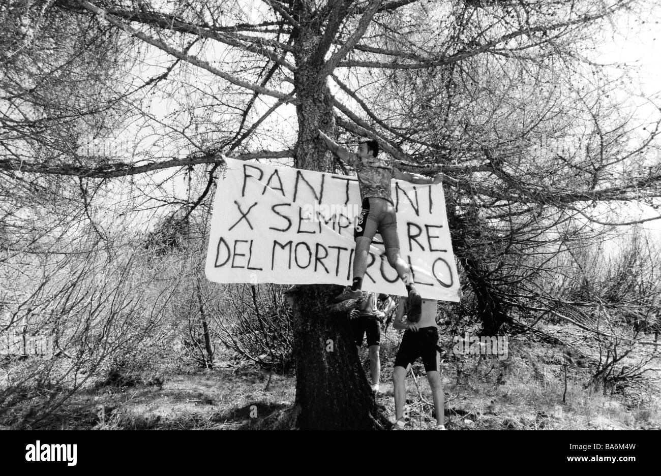 Col mortirolo giro d italia Banque D'Images