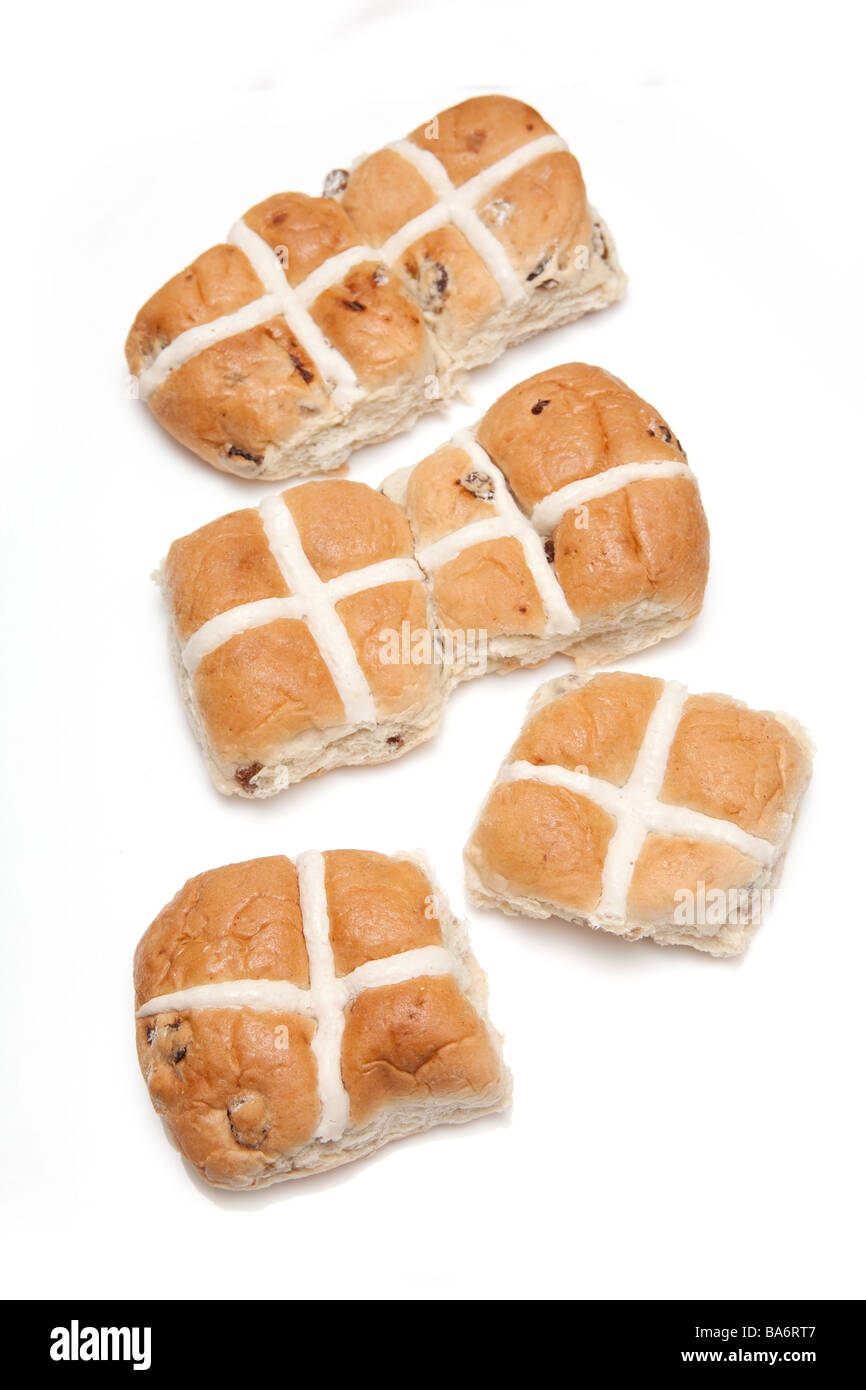 Les brioches isolated on a white background studio Banque D'Images