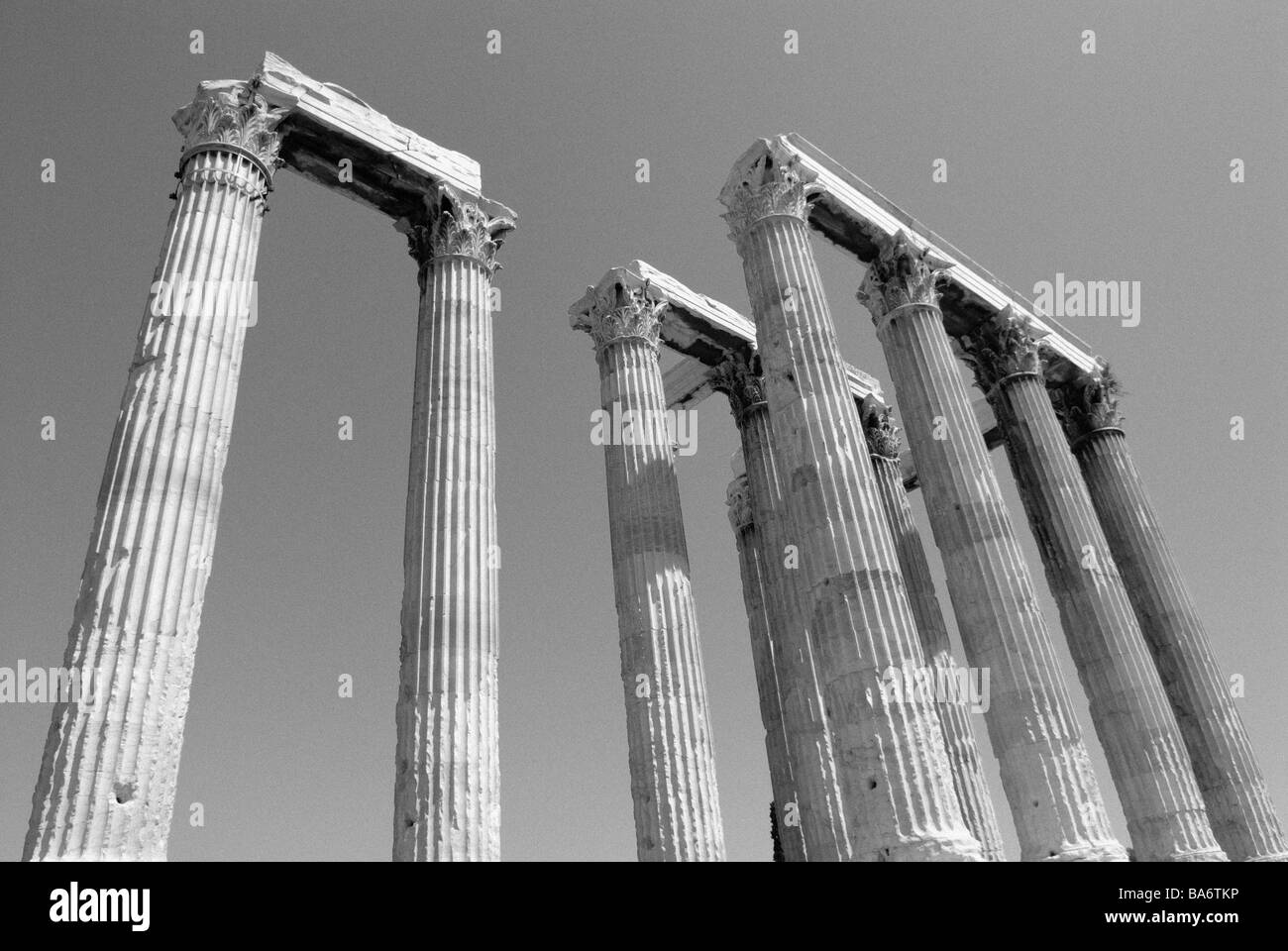 TEMPLE DE Zeus olympien Banque D'Images