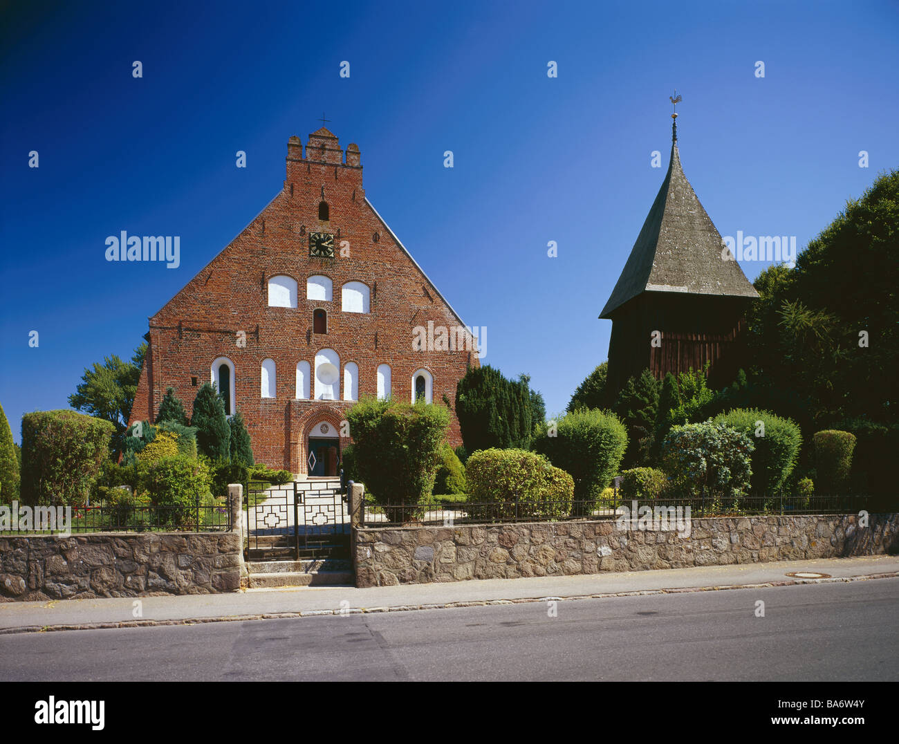 Fehmarn Schleswig-Holstein ALLEMAGNE PAYS-eglises St.-Petri-Kirche le nord de l'Allemagne Mer Baltique*-island island village church Banque D'Images