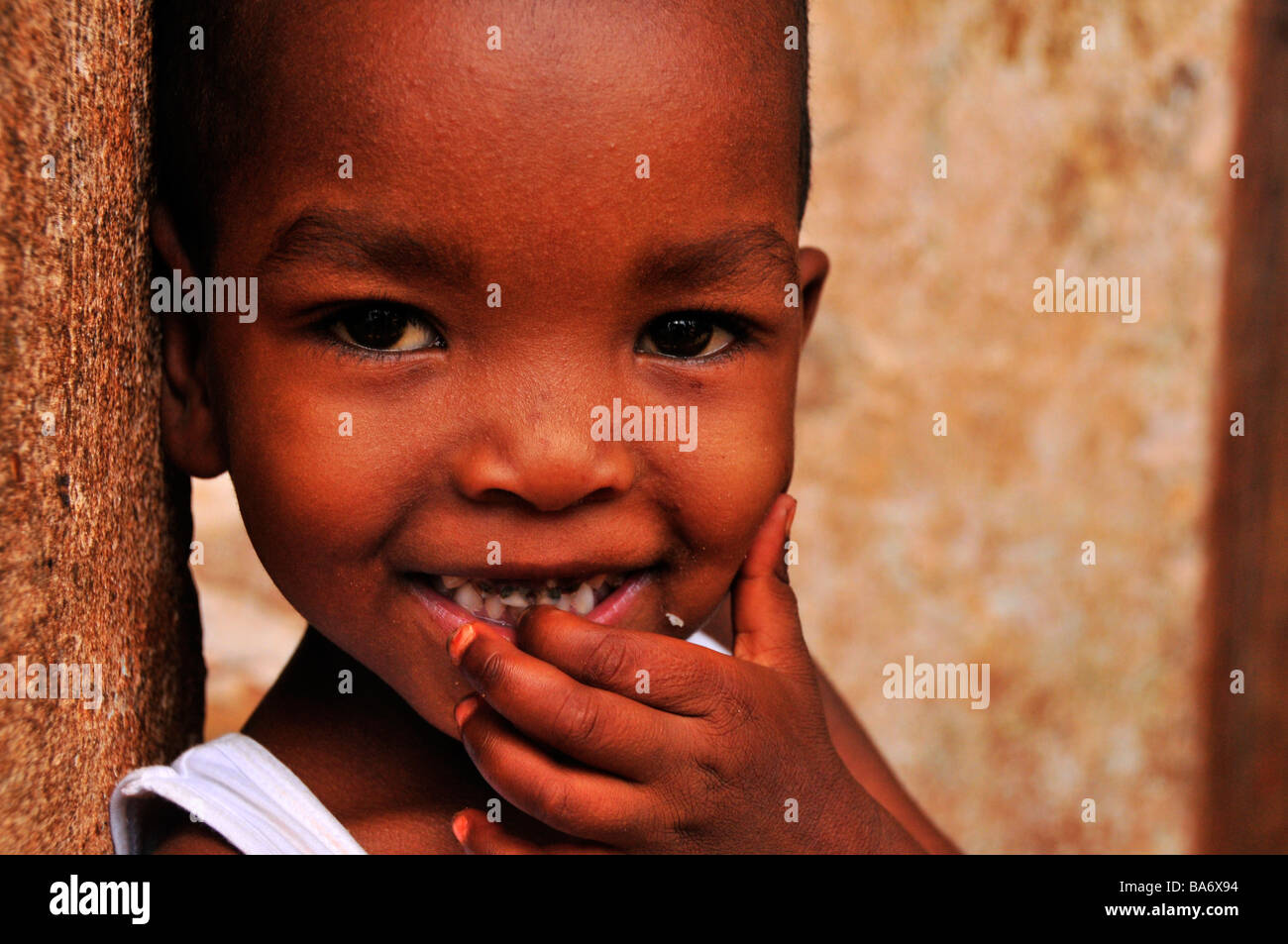 Les enfants,Plage de Jambiani Zanzibar, Tanzanie,, Banque D'Images