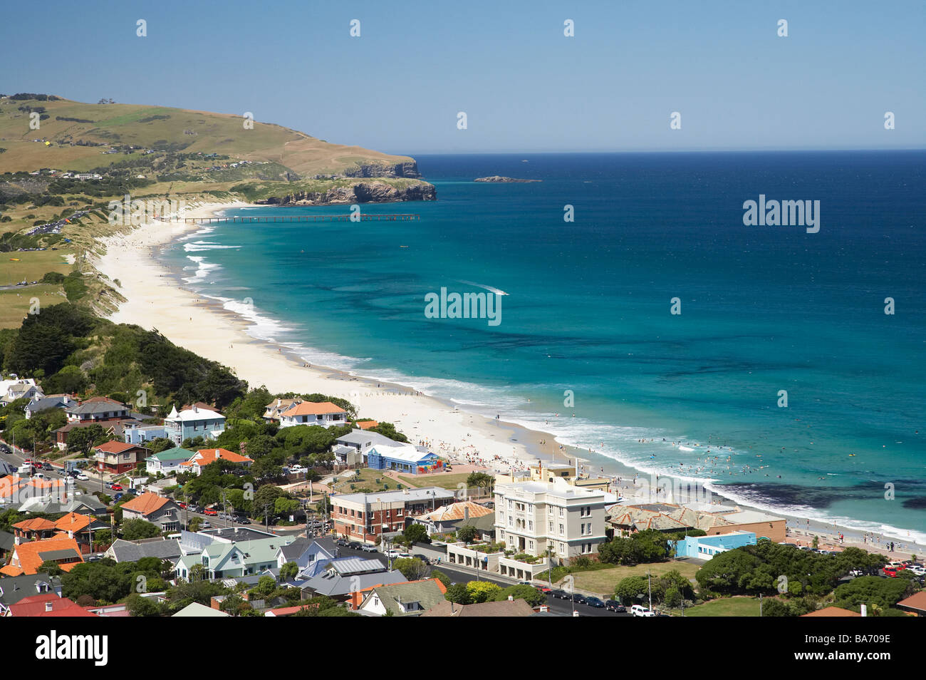 St Kilda et plages de St Clair Dunedin Otago ile sud Nouvelle Zelande Banque D'Images