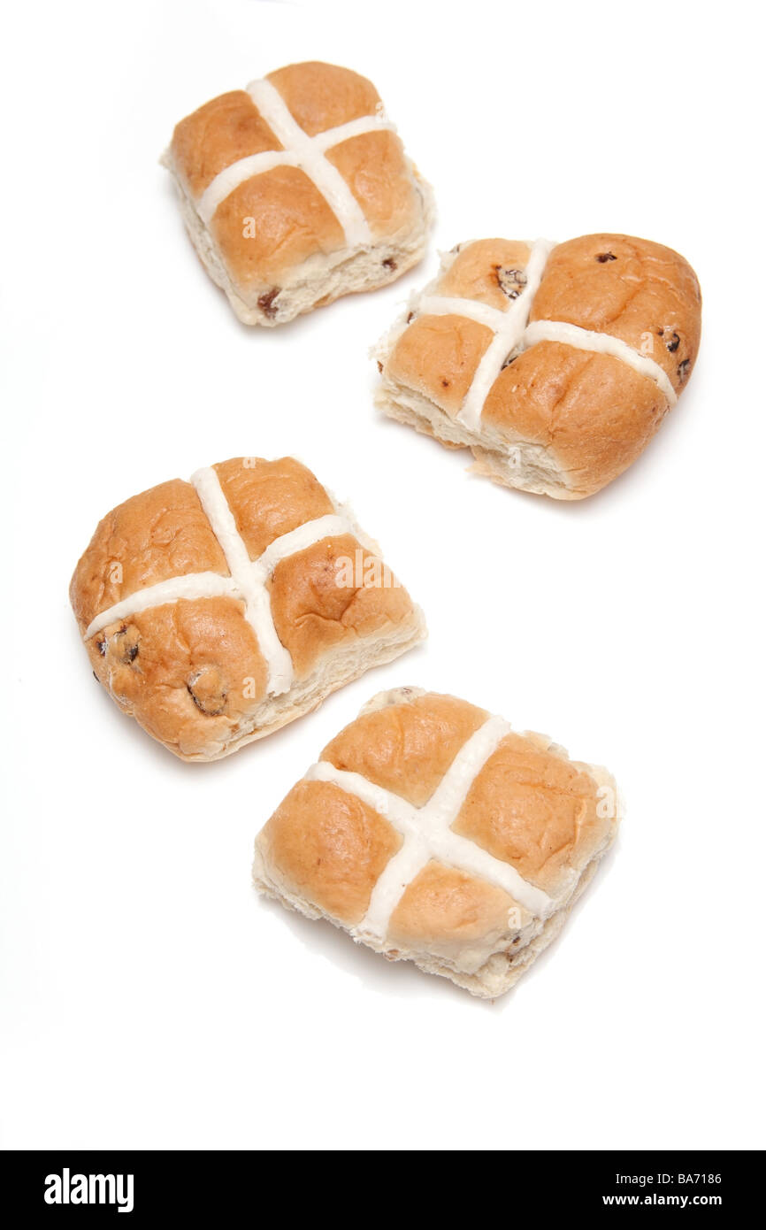 Les brioches isolated on a white background studio Banque D'Images