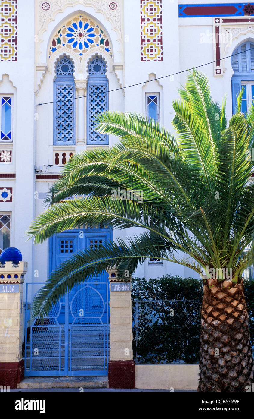 La France, Var, Hyeres, Villa Tunisienne tunisienne (Villa) Banque D'Images