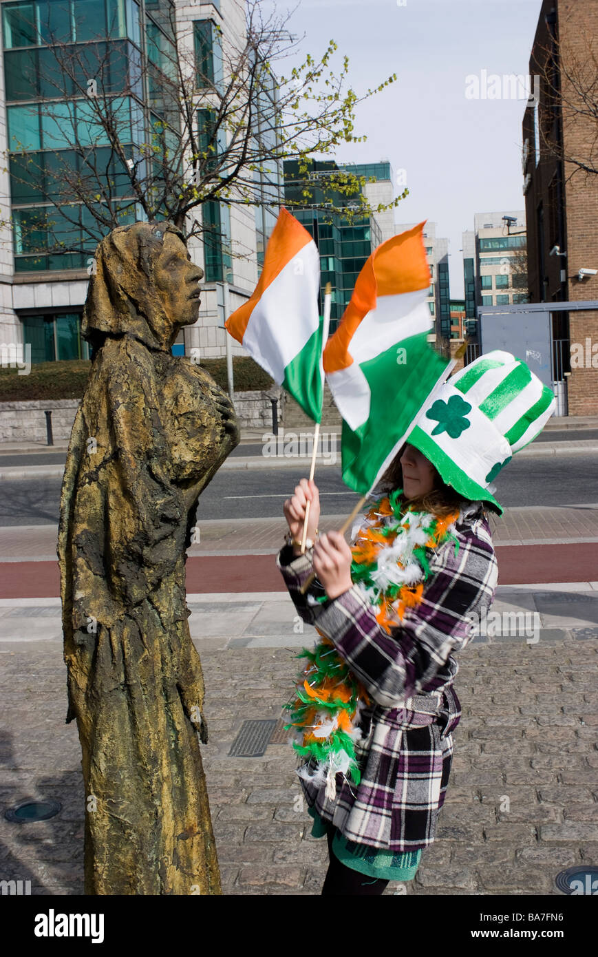 St Patrick s Day Dublin Ireland Banque D'Images