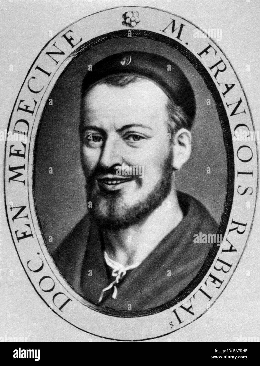 Rabelais, François, vers 1494 - 9.4.1553, auteur/écrivain français, humaniste, portrait, Banque D'Images