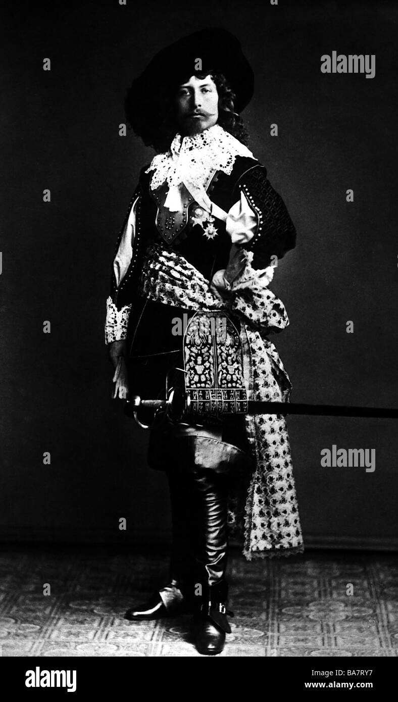 William Ii, 27.1.1859 - 4.6.1941, Empereur Allemand 15.6.1888 - 9.11.1918, Costeumé Comme « Grand Électeur », Royal Court Ball, Berlin, 1885, , Banque D'Images