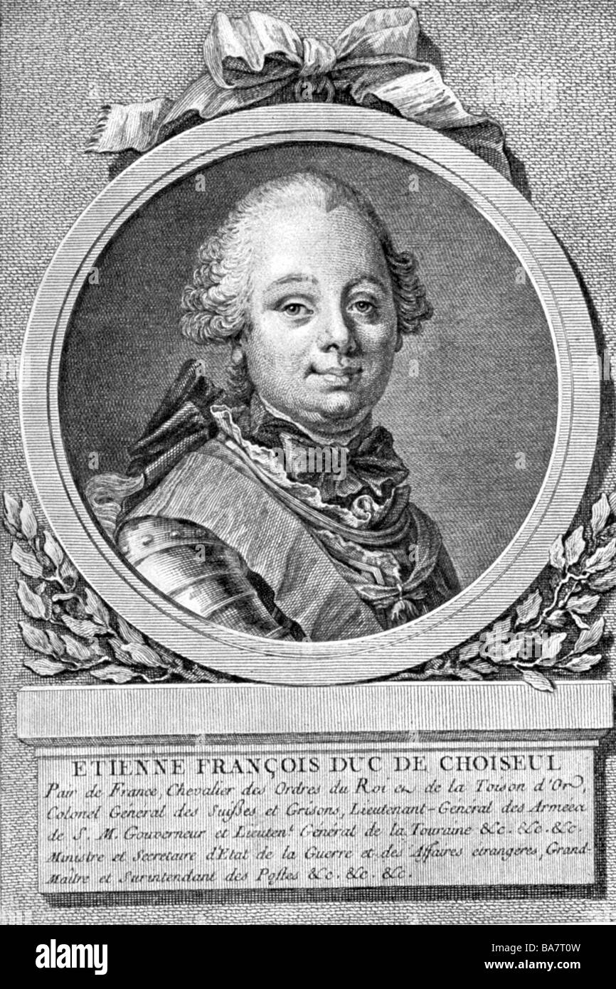 Etienne francois de choiseul Banque de photographies et d’images à