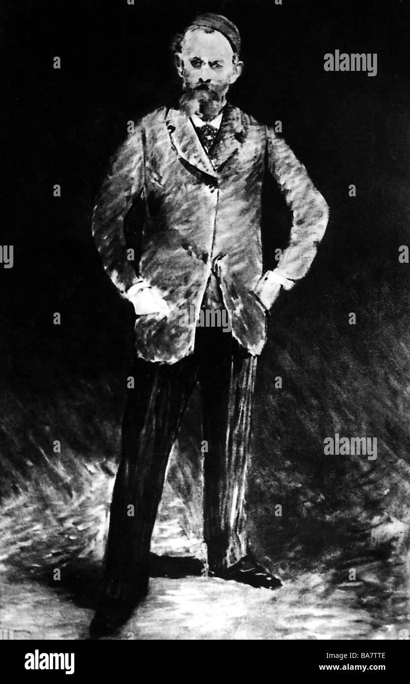 Manet, Edouard, 23.1.1832 - 30.4.1883, l'artiste français (peintre), pleine longueur, l'auto-portrait, peinture, vers 1879, Banque D'Images