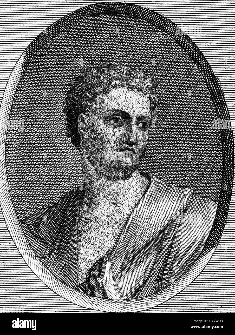 Lucullus, Lucius Licinius, 117 - 56 avant J.-C., homme politique romain, portrait, gravure sur cuivre, 18e siècle, l'artiste a le droit d'auteur , de ne pas être effacé Banque D'Images