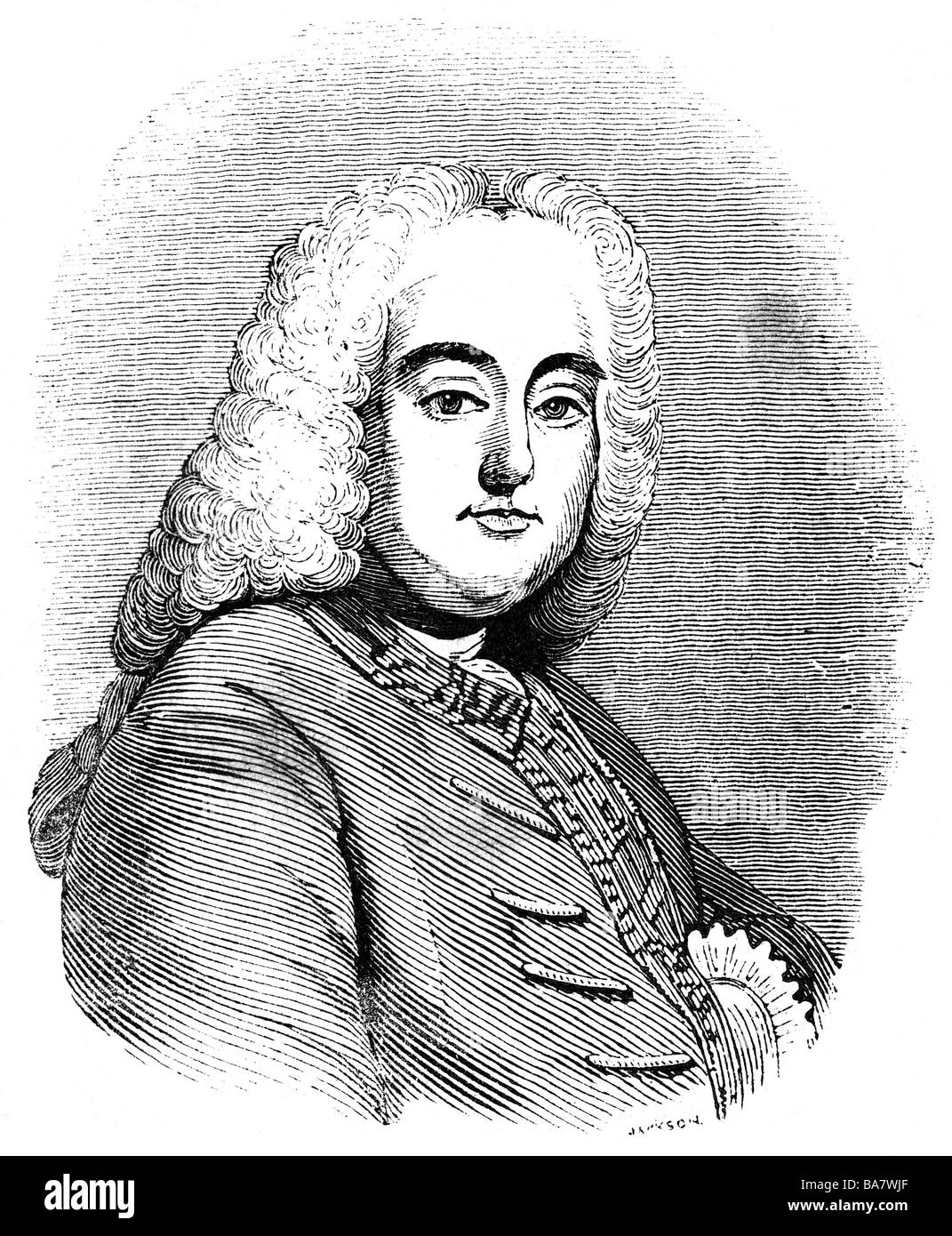 Handel, George Frederic, 23.2.1685 - 14.4.1759, compositeur allemand, portrait, gravure, XIXe siècle, , Banque D'Images