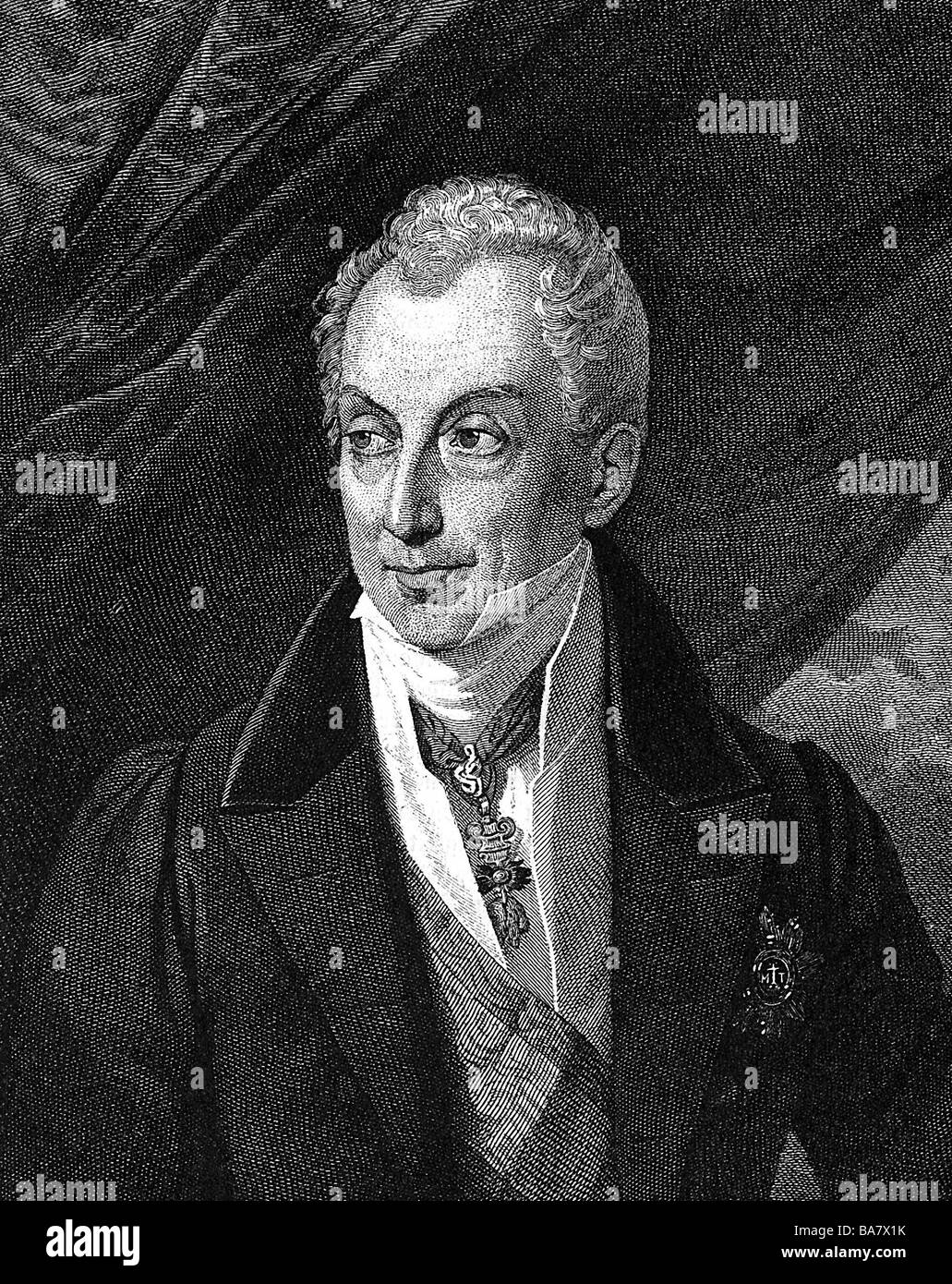 Metternich, Klemens Wenzel Prince, , Banque D'Images