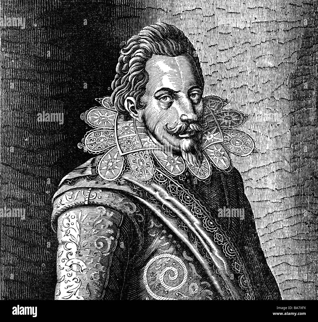 Gustavus Adolphus, 19.12.1594 - 16.11.1632, Roi De , Banque D'Images