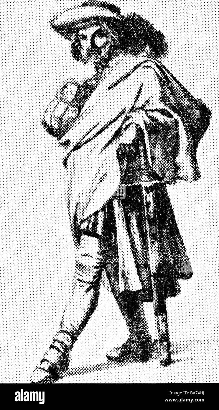 Kohlhase, Hans, + 22.3.1540, marchand allemand et highwayman, pleine longueur, gravure en bois, XIXe siècle, Banque D'Images