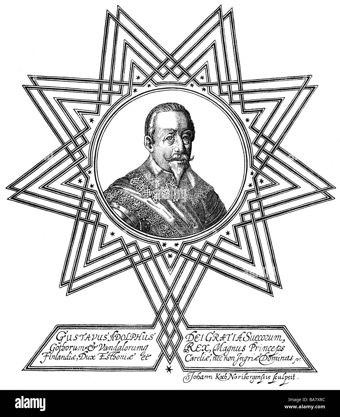Gustave-adolphe, 19.12.1594 - 16.11.1632, le Roi de l'artiste , Copyright n'a pas à être effacée Banque D'Images