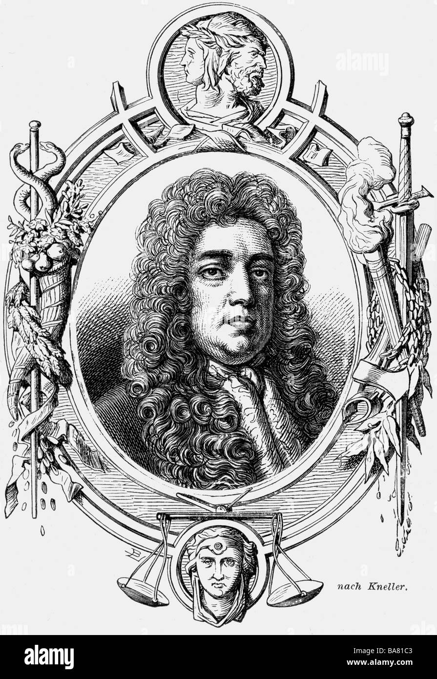 Godolphin, Sidney, vers 1645 - 15.9.1712, politicien britannique, portrait, gravure en bois, XIXe siècle, Banque D'Images