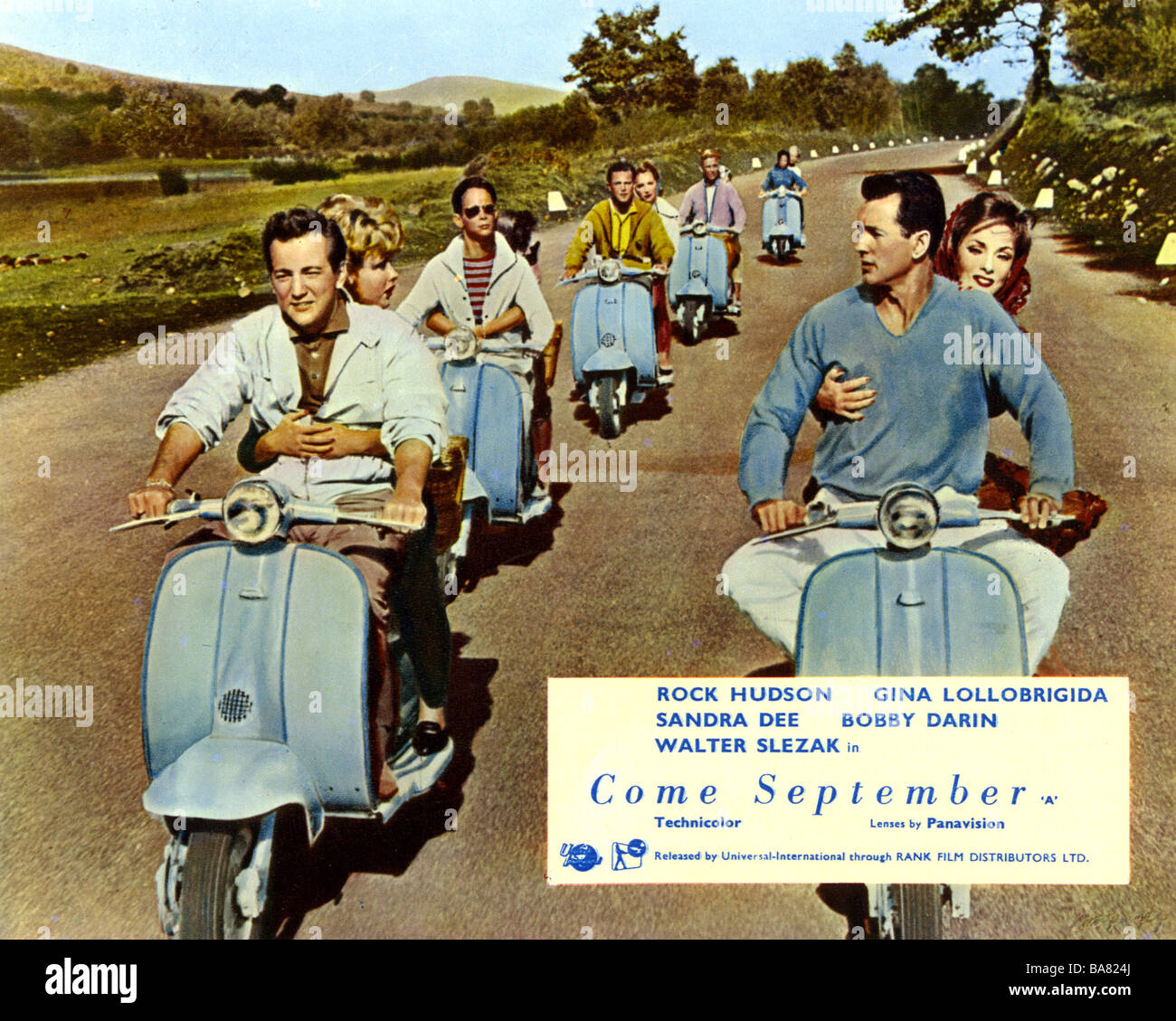 Au mois de septembre 1961 film universel avec Gina Lollobrigida et Rock Hudson à droite Banque D'Images