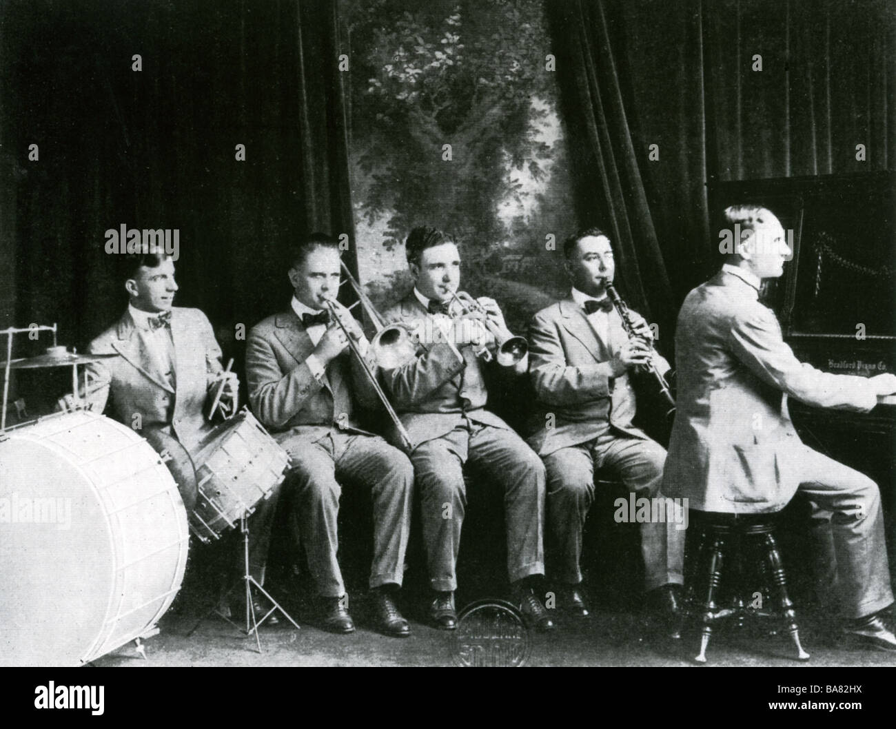 L'Original Dixieland Jazz Band - voir description ci-dessous Banque D'Images