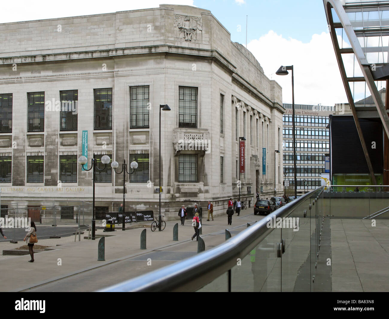 Bibliothèque de la ville de Sheffield et Graves Art Gallery, à Sheffield Banque D'Images