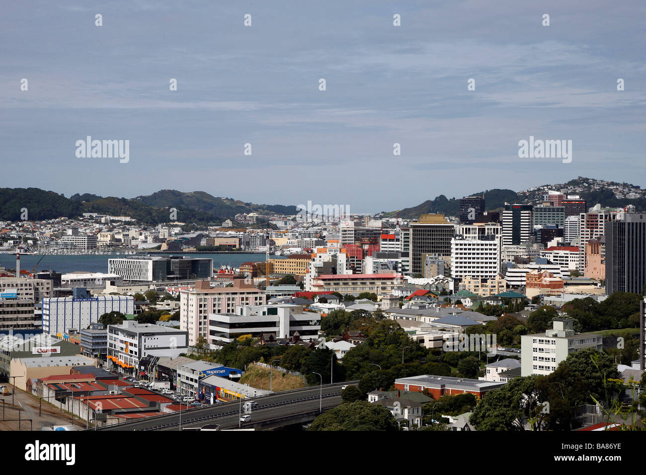 Vue de la ville de Wellington, Nouvelle-Zélande Banque D'Images