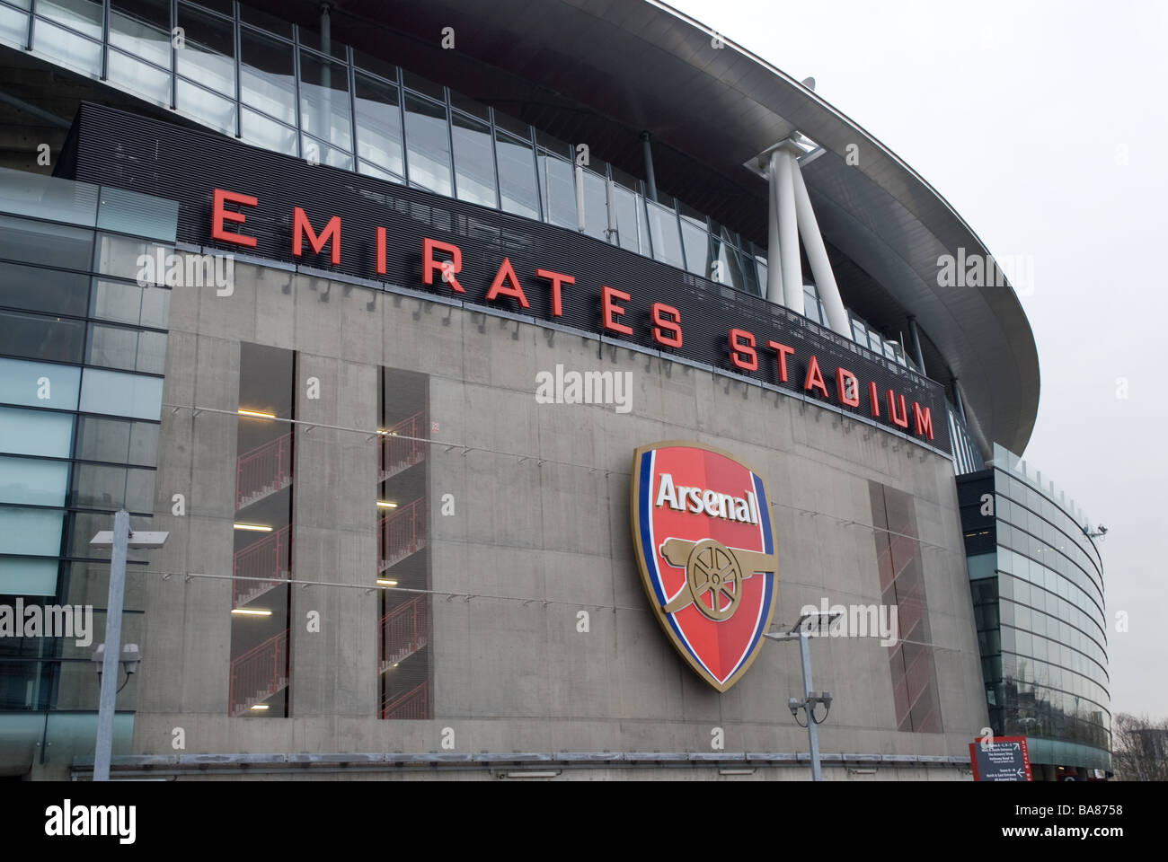 L'Emirates Stadium d'Arsenal Banque D'Images