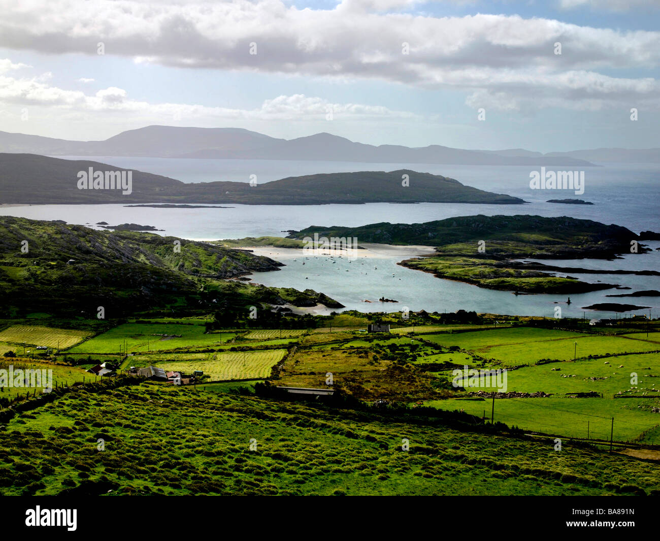La baie de Derrynane Anneau du Kerry Kerry Banque D'Images