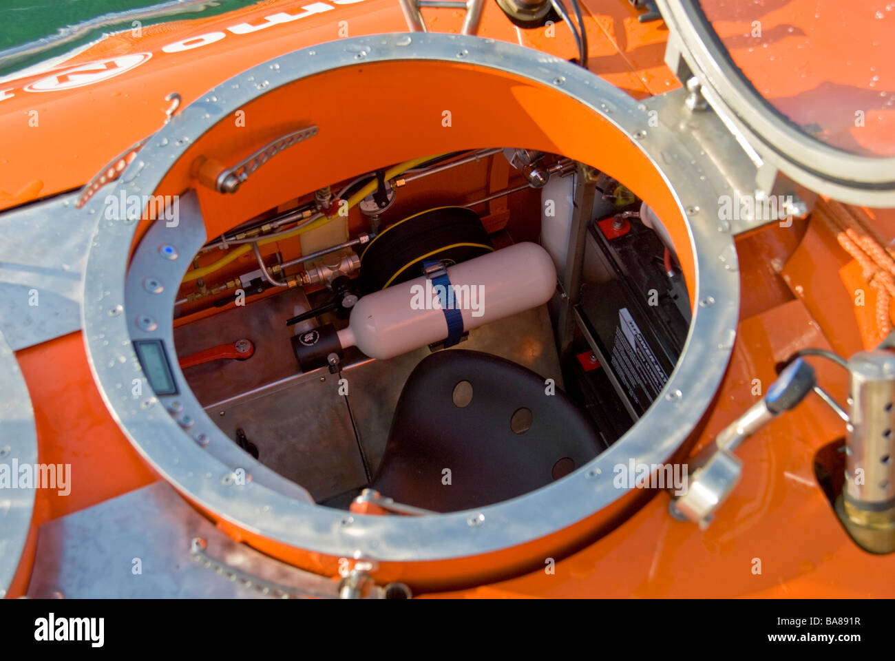 Sous-marin allemand privé nemo 100 intérieur Banque D'Images