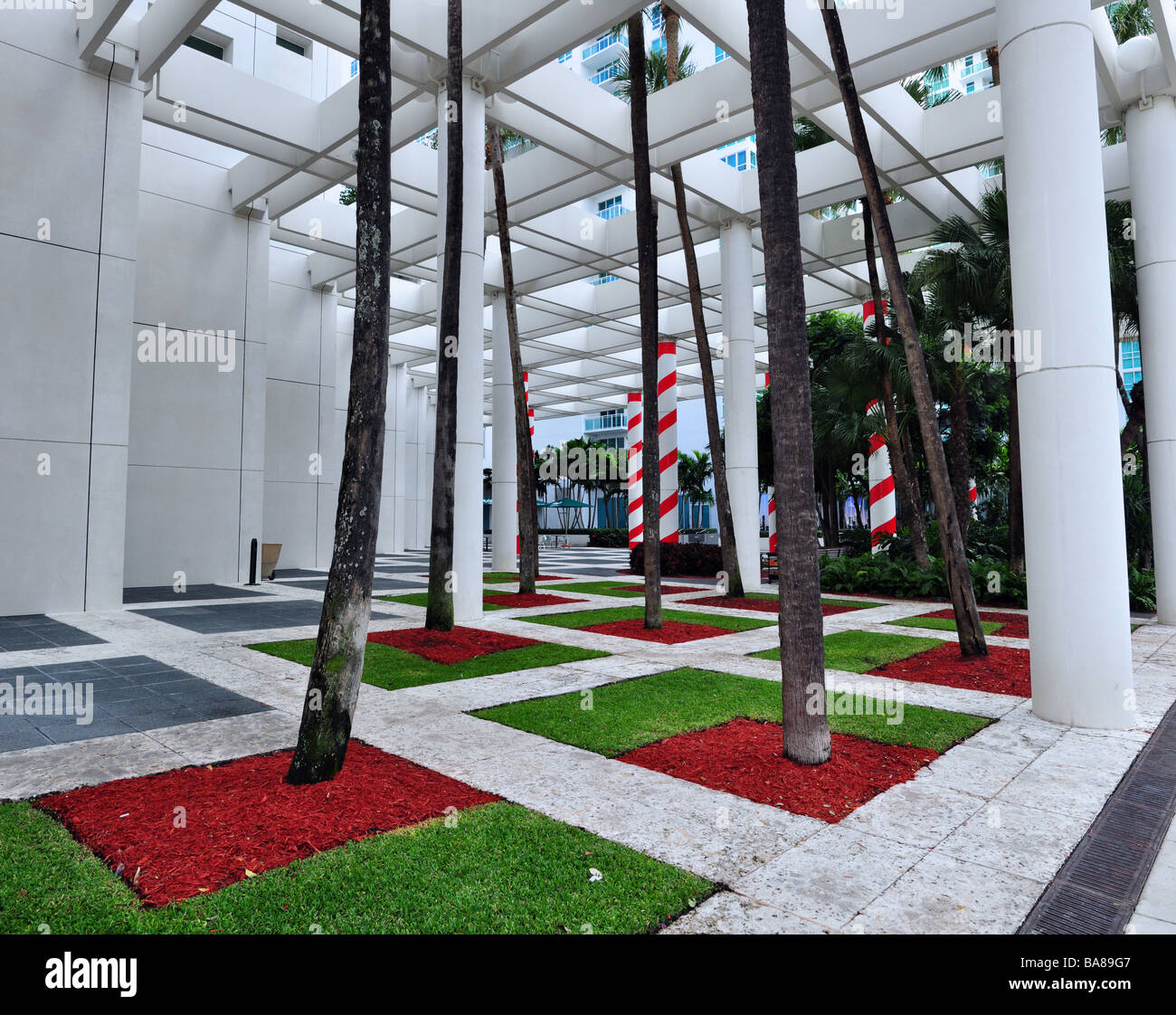 Un carré Brickell Banque D'Images