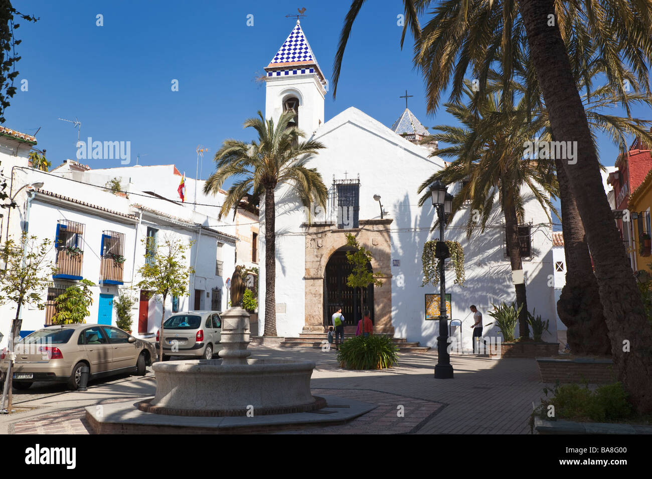La province de Malaga Marbella Costa del Sol Espagne Hermita del Santo Cristo dans Plaza Santo Cristo Banque D'Images