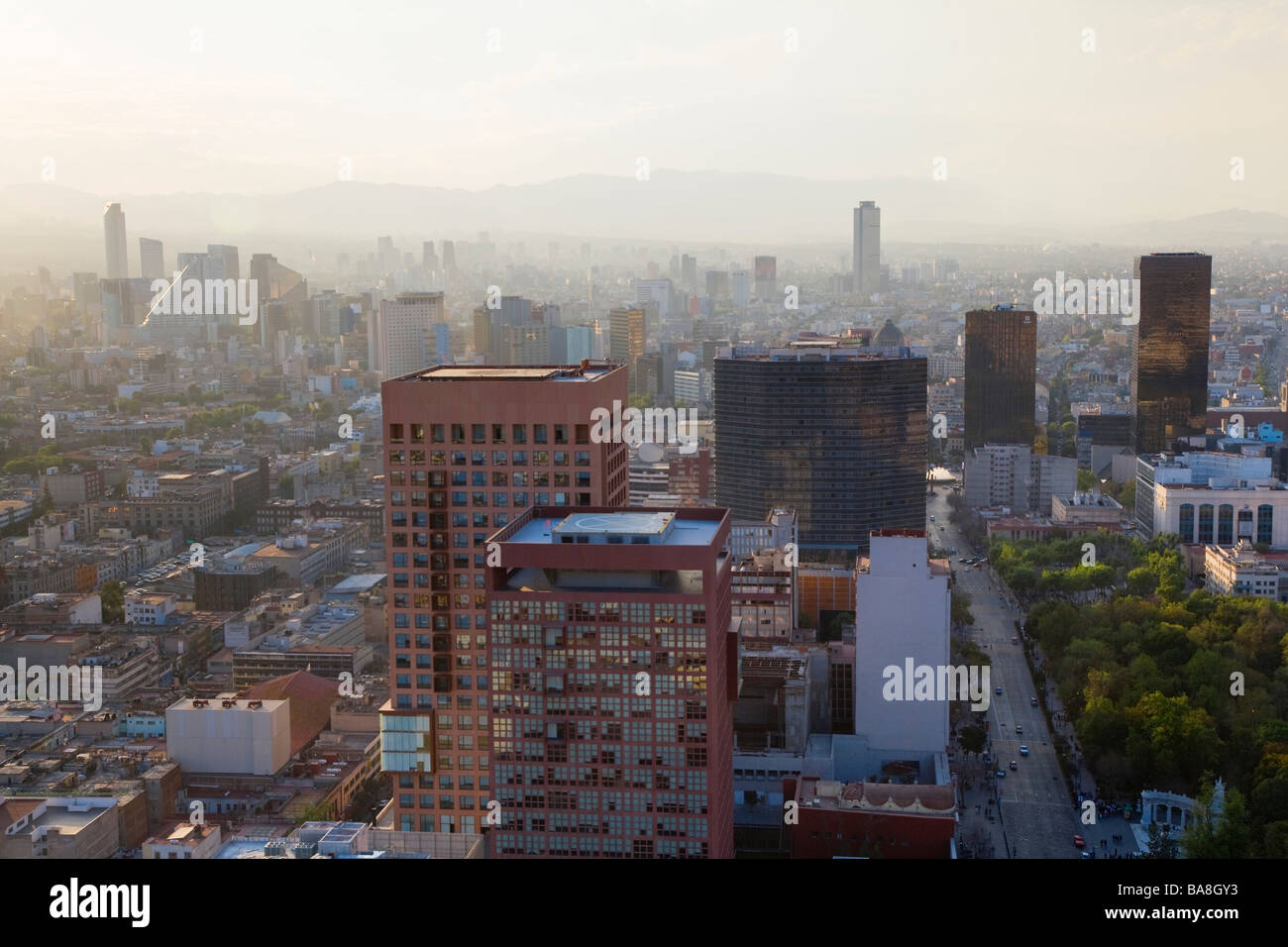 Vue sur la ville de Mexico Banque D'Images