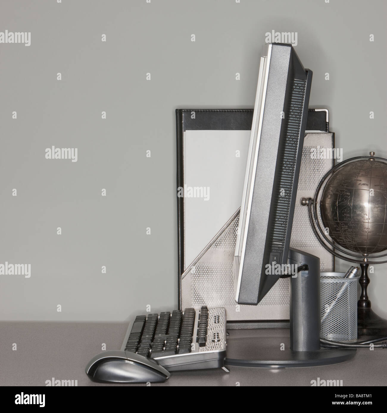 Et d'un globe terrestre sur office 24 Banque D'Images