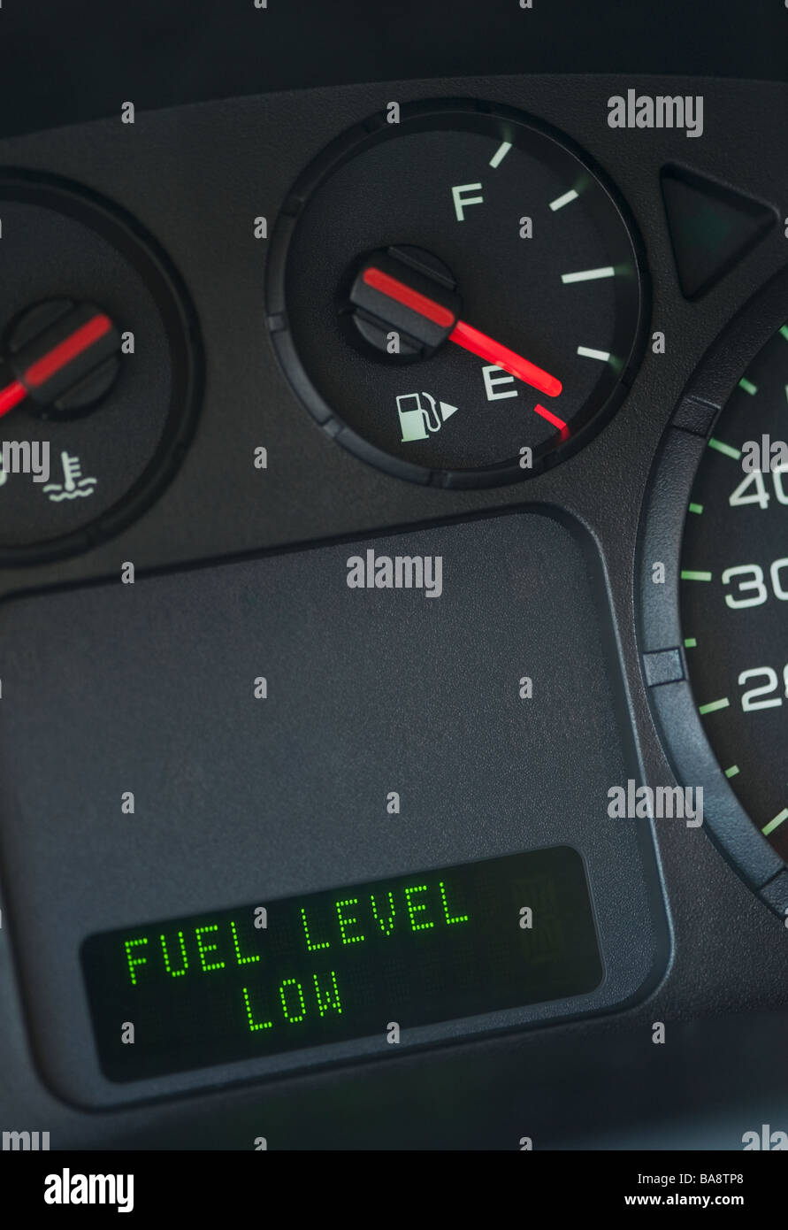 Jauge de carburant numérique Banque D'Images