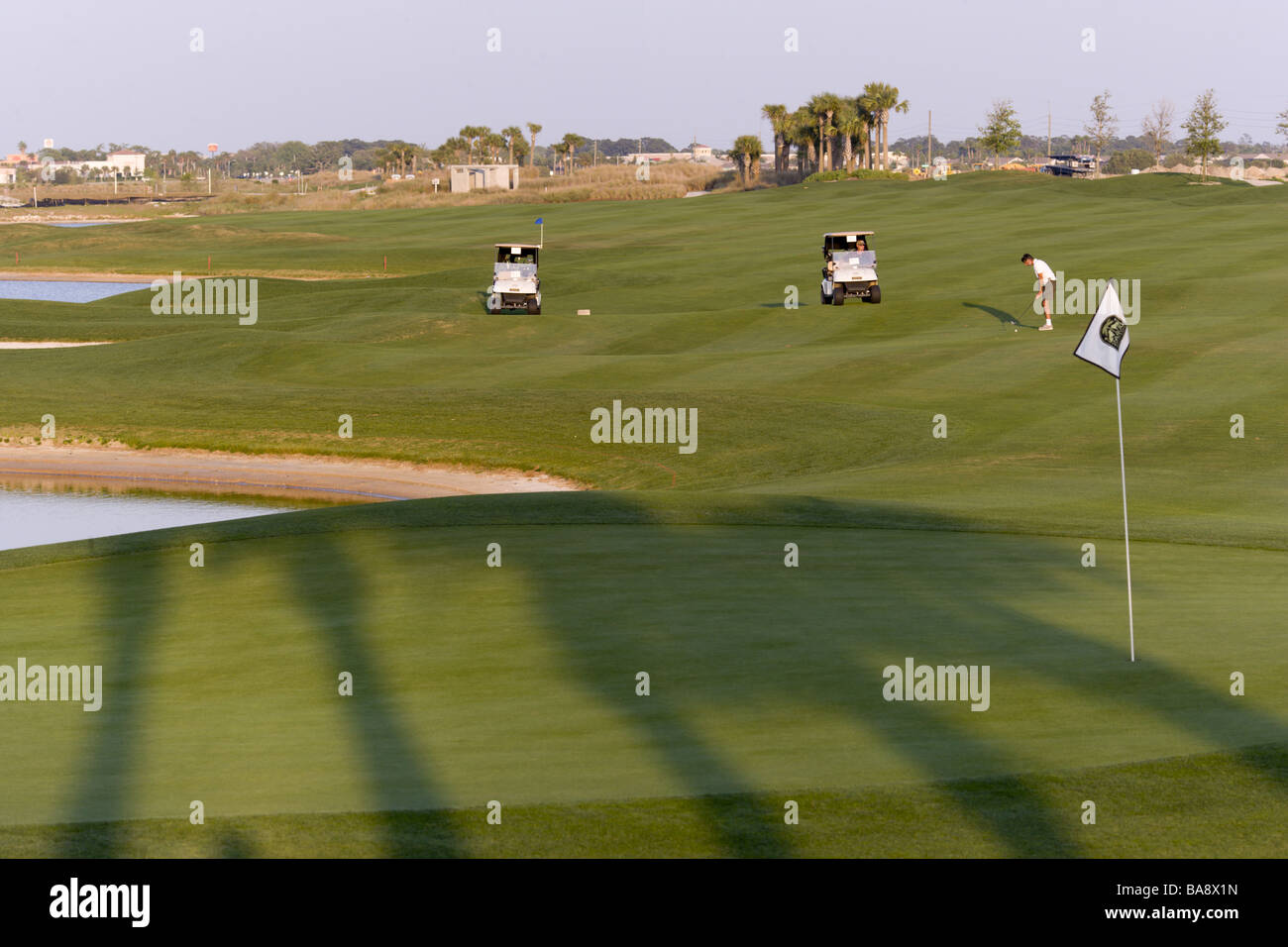 Parcours de Golf exécutif, en Floride Banque D'Images