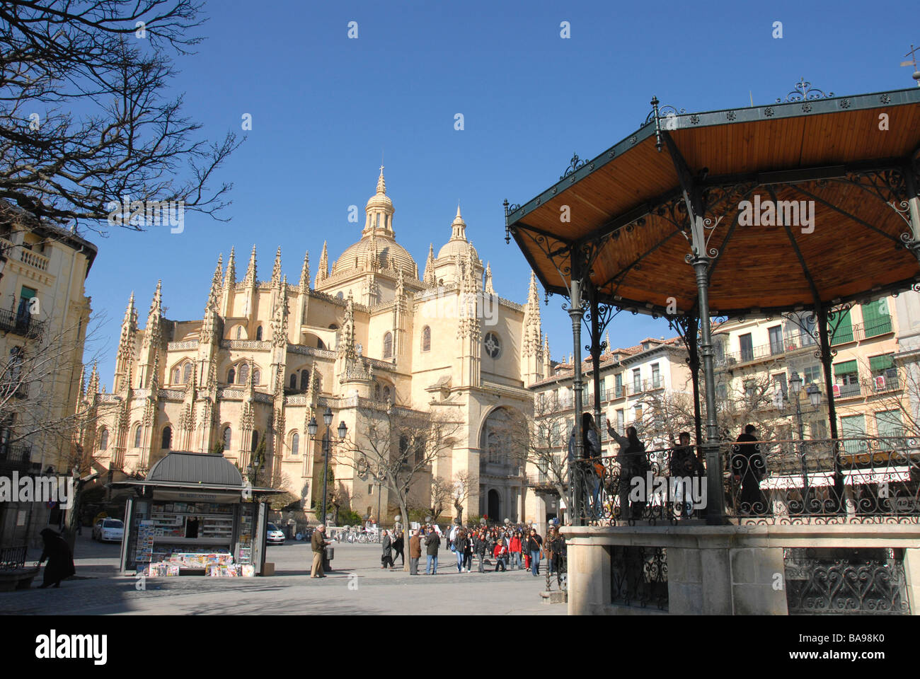 Mayor, la cathédrale, Ségovie, Castille et Leon, Espagne Banque D'Images