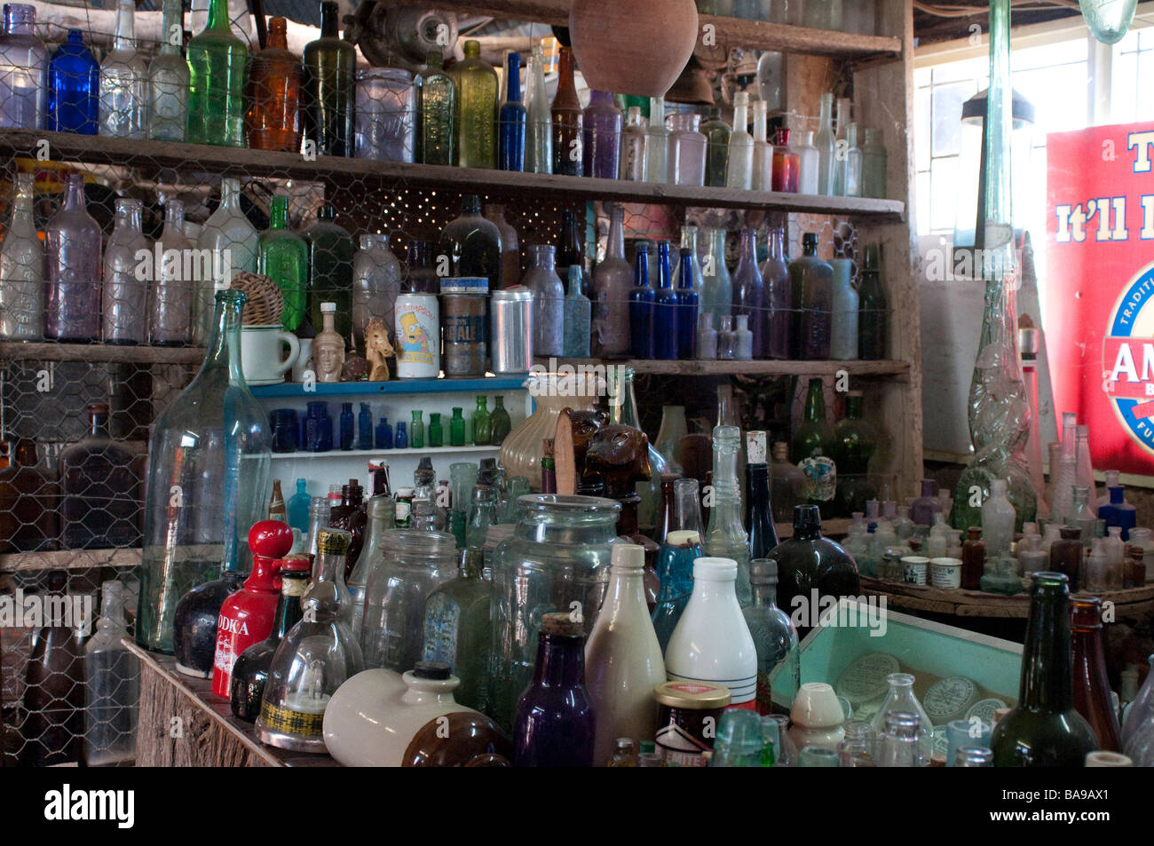 Chambre bouteille Lightning Ridge New South Wales Australie Banque D'Images