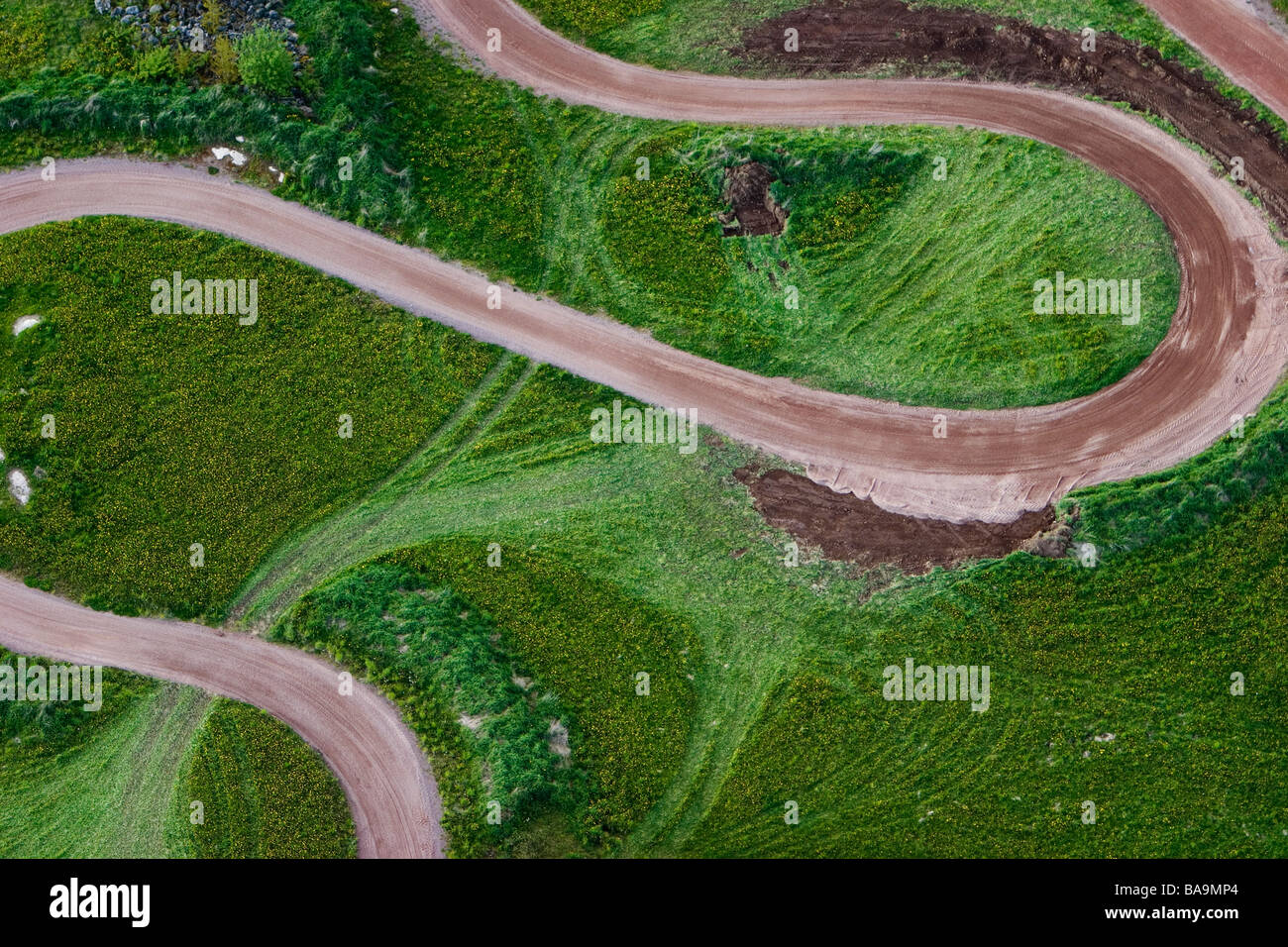 Cours de motocross Océan Suède Banque D'Images