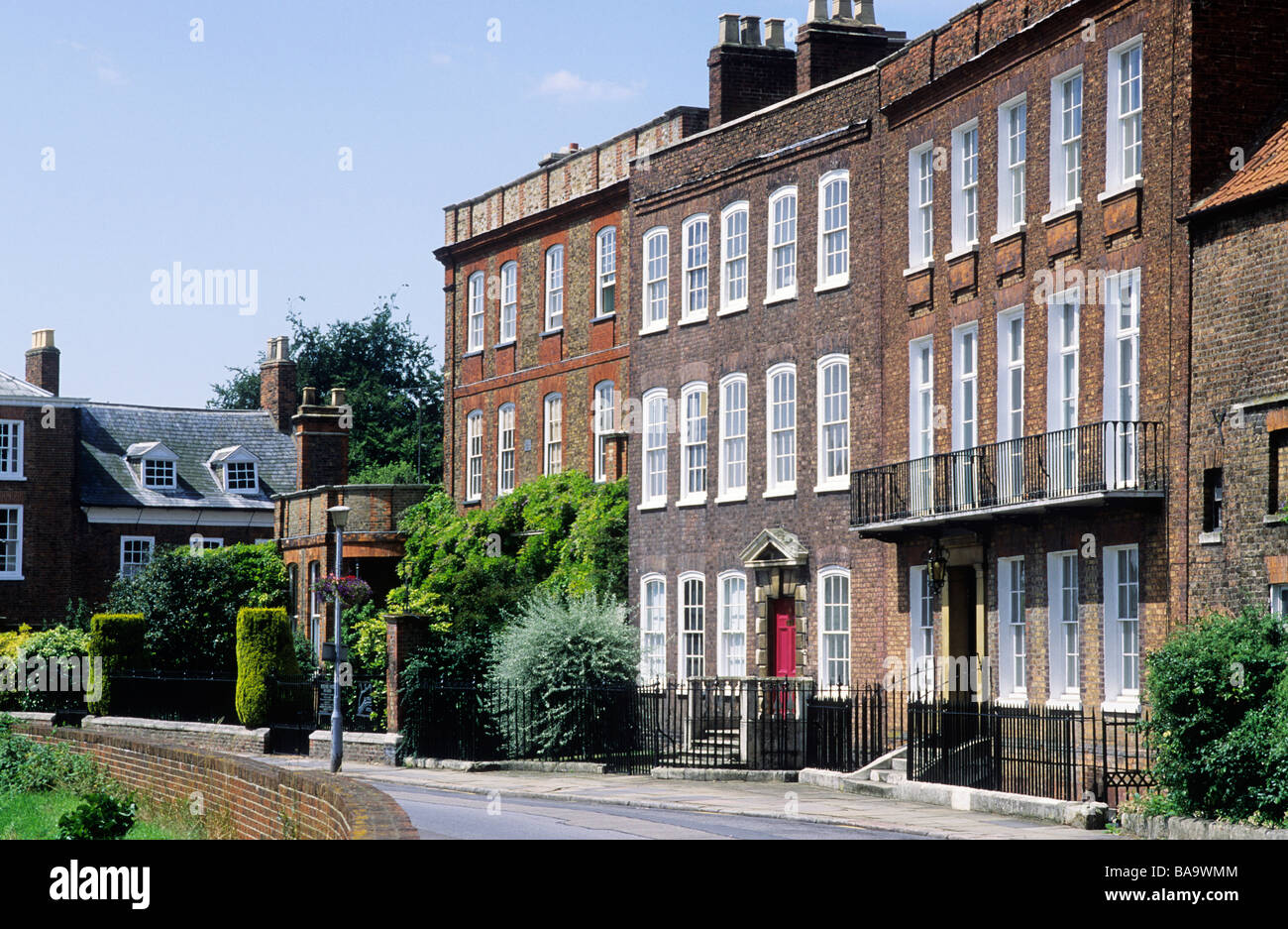 Wisbech Cambridgeshire North Brink Peckover House Anglais architecture géorgienne house building East Anglia Angleterre UK Banque D'Images