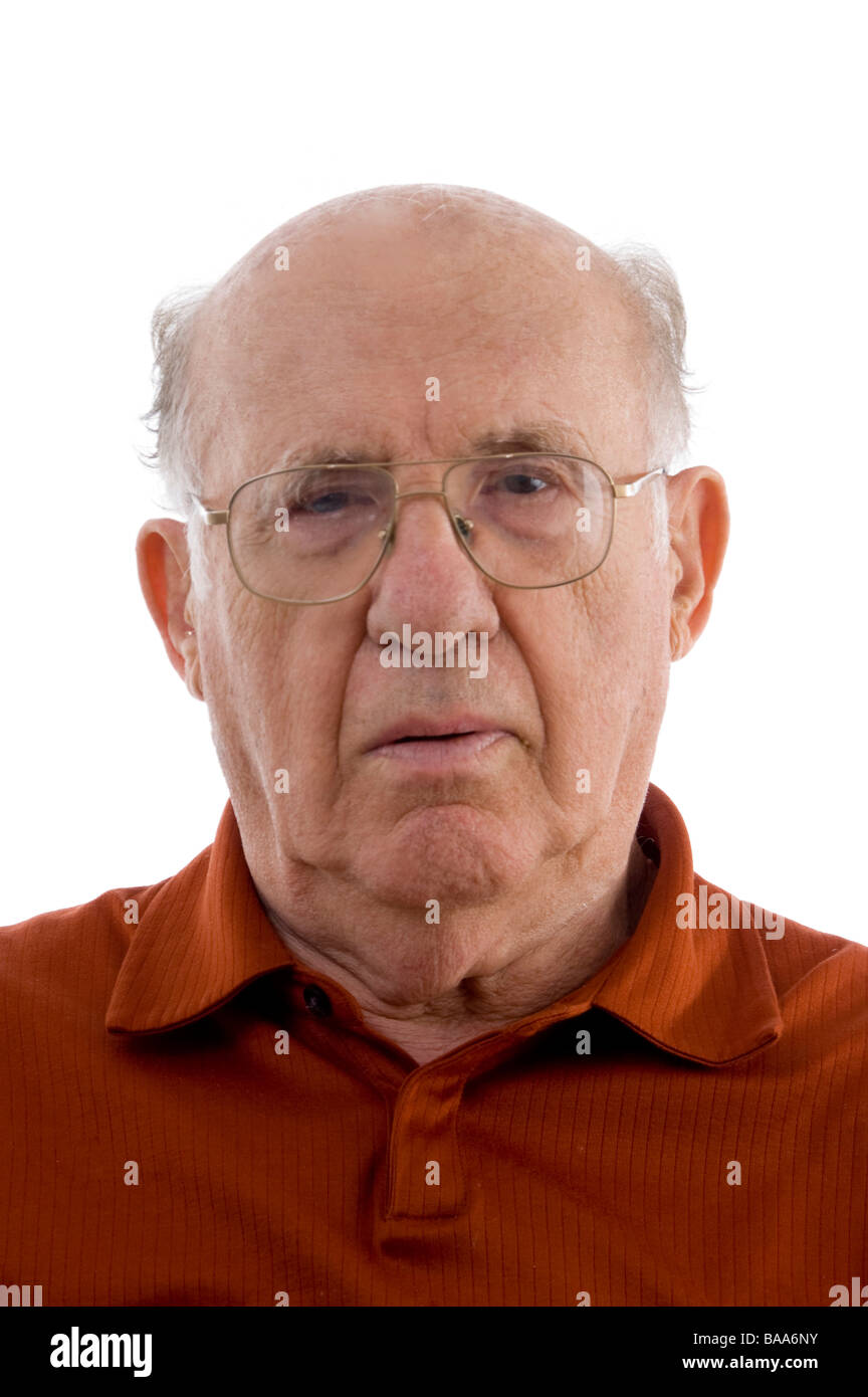 Portrait de vieil homme Banque D'Images