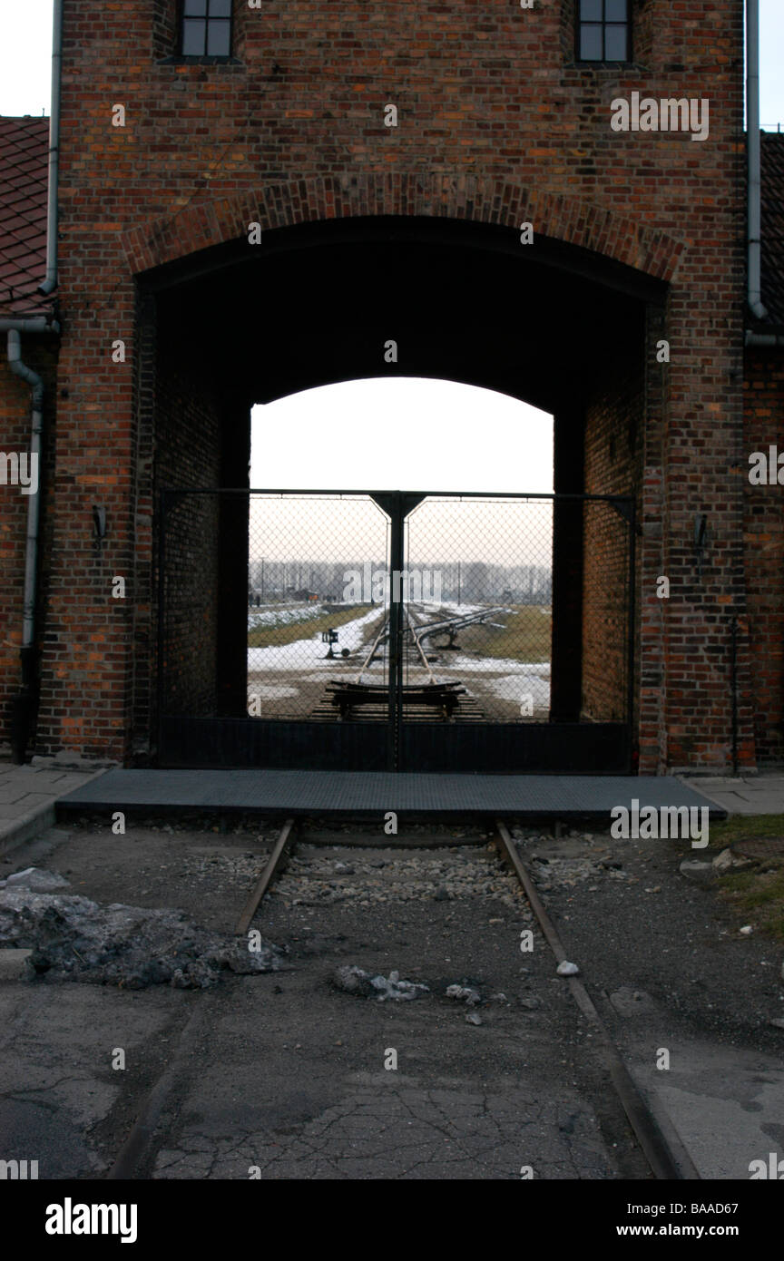 Camp de concentration d'Auschwitz, Pologne Banque D'Images