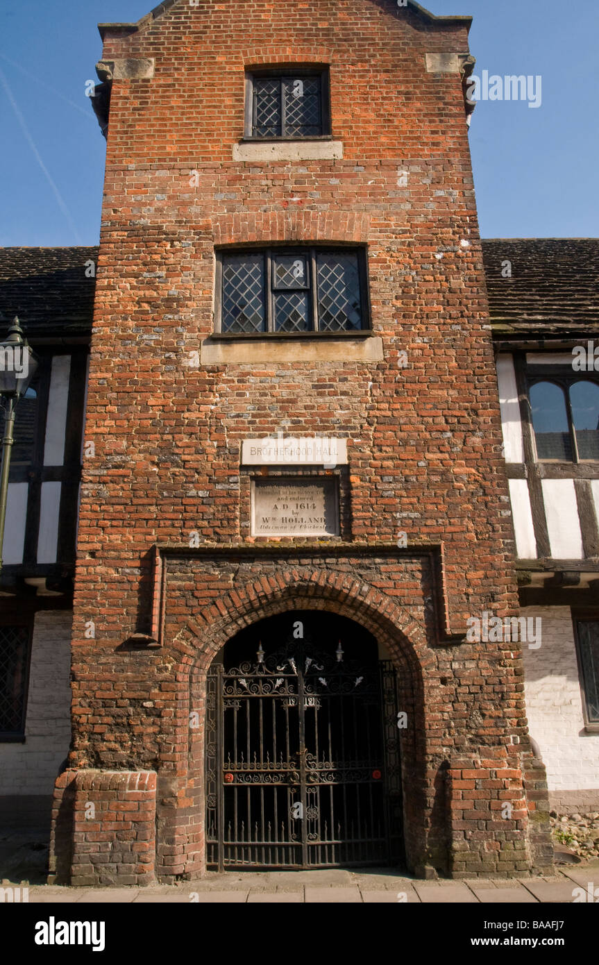 L'entrée principale de Steyning Old Grammar School Sussex Banque D'Images