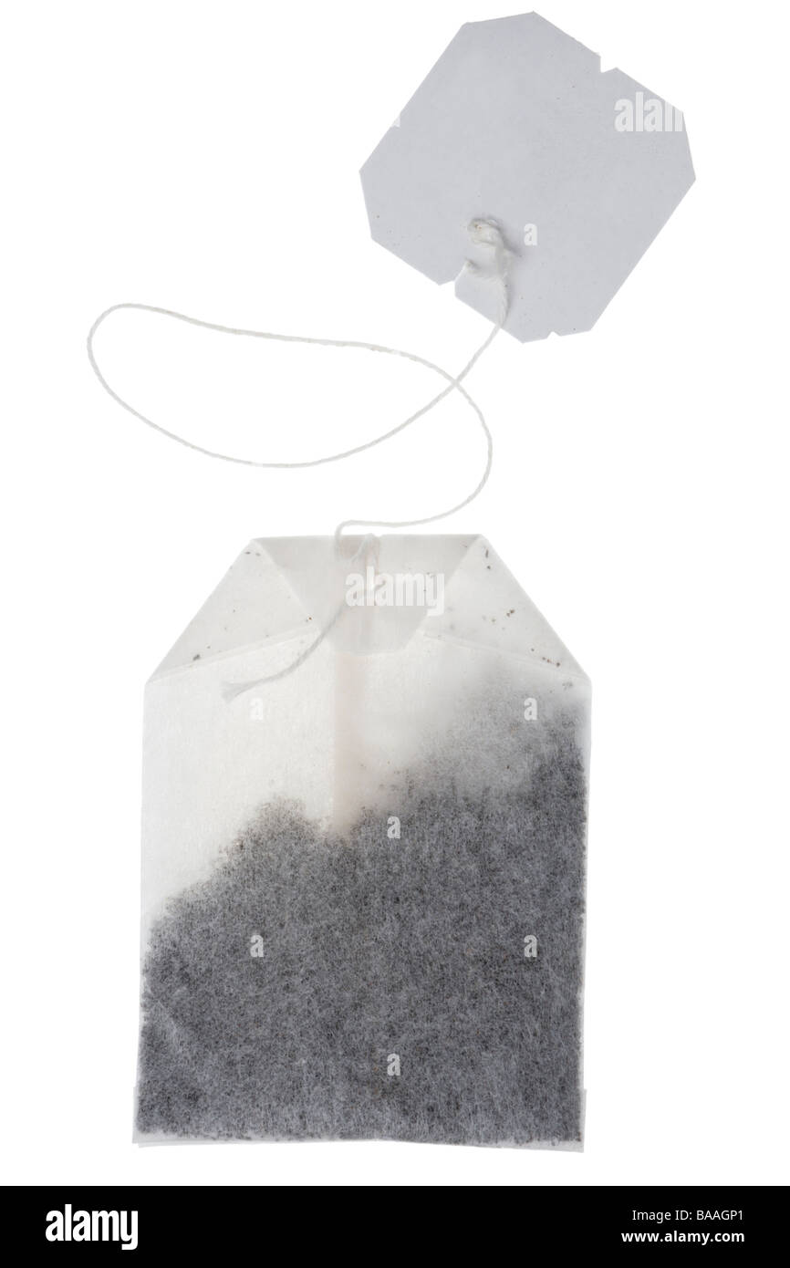 Sachet à thé et variable chaîne Banque D'Images