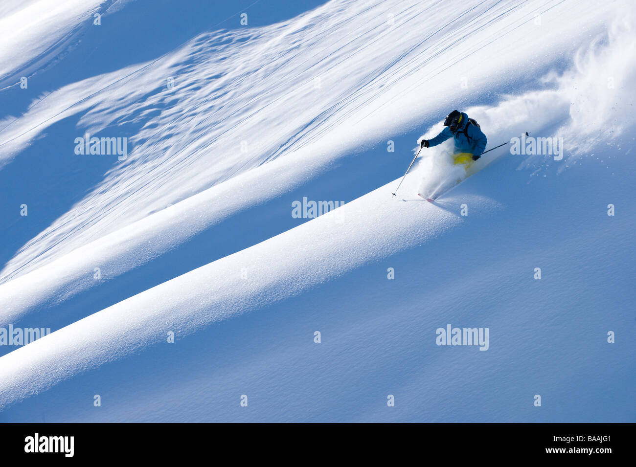 Man big mountain ski dans les montagnes près de Chilkat Haines, en Alaska  Photo Stock - Alamy