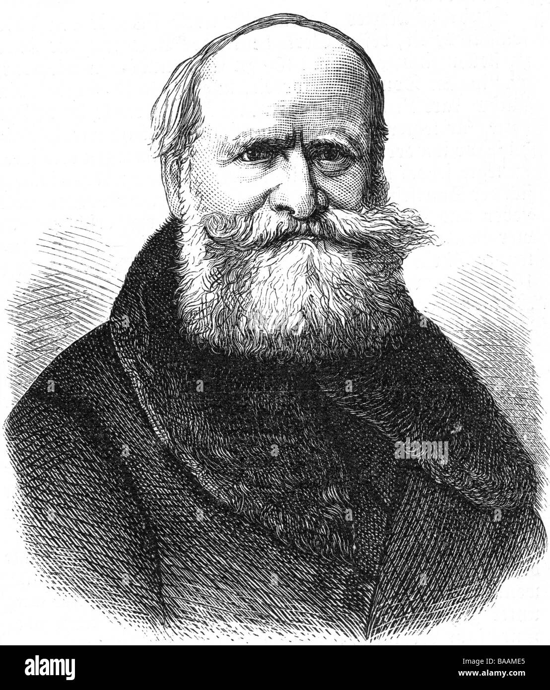 Bandel, Ernst von, 17.5.1800 - 25.9.1876, artiste allemand (sculpteur), portrait, fin du XIXe siècle, Banque D'Images