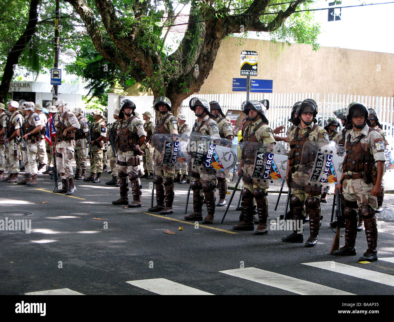Independance Day Parade, Salvador, Brésil Banque D'Images