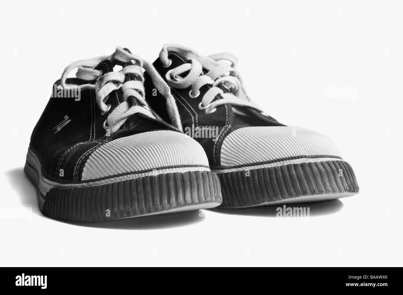 Close-up d'une paire de chaussures de toile Banque D'Images