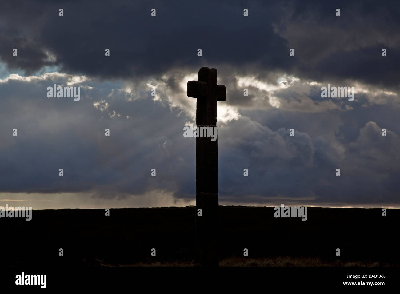Les jeunes Ralphs Cross Blakey North York Moors National Park Yorkshire Banque D'Images