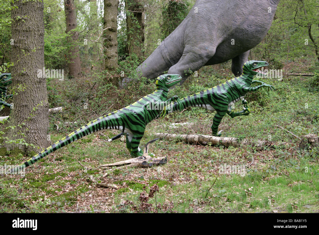Modèle grandeur nature les dinosaures Banque D'Images