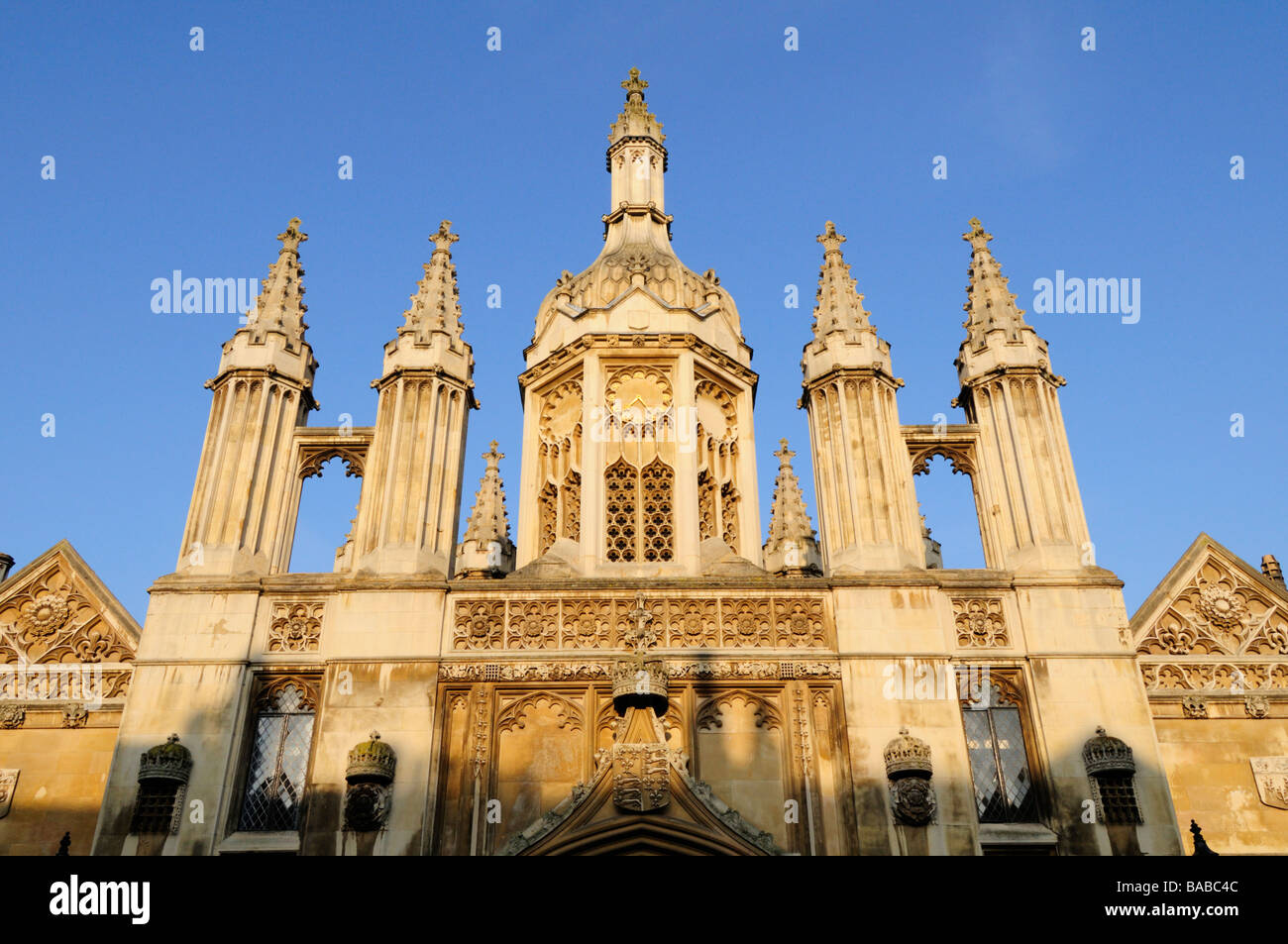 Kings College de Gatehouse, Kings Parade, Angleterre Cambridge UK Banque D'Images