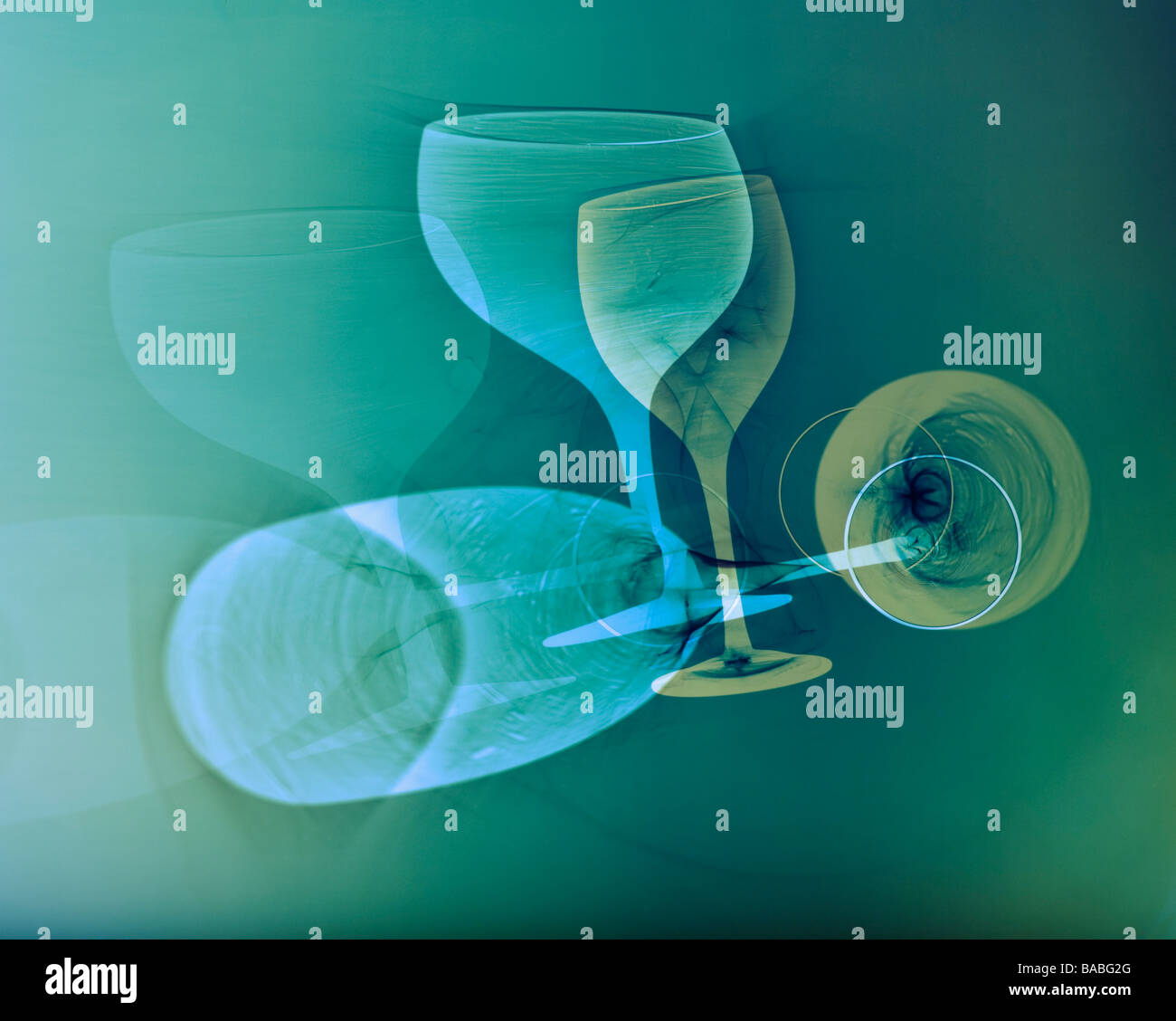 Deux wineglasses Suède Banque D'Images